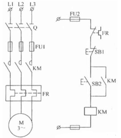 電動機自鎖電路圖