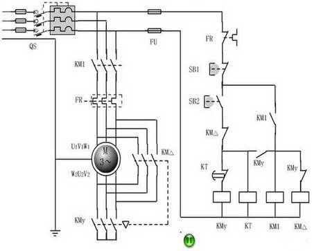 三相異步電動(dòng)機(jī)星三角降壓啟動(dòng)原理